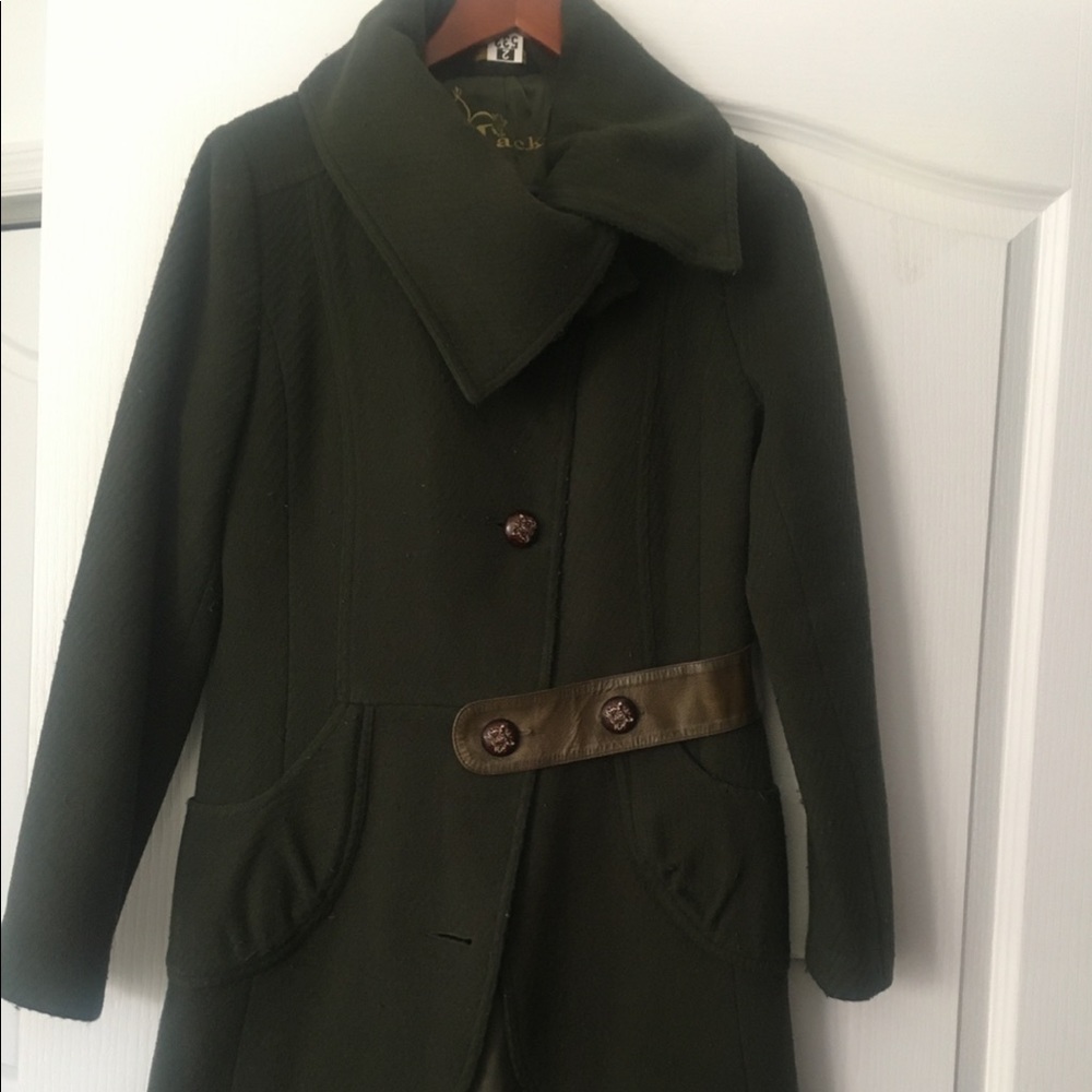 Maclage green wool coat - Picture 2 of 3